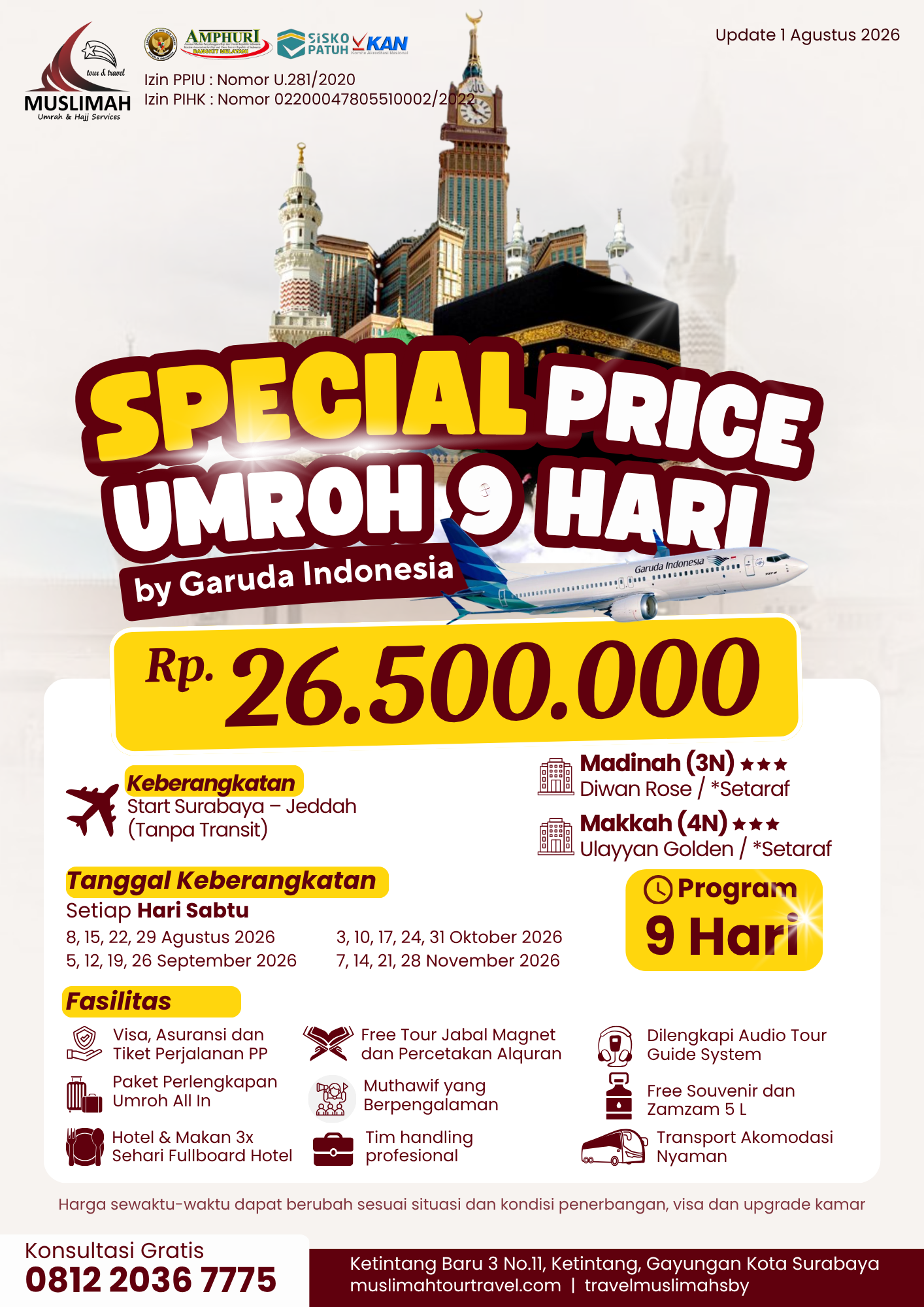 Special Price Umroh 9 Hari